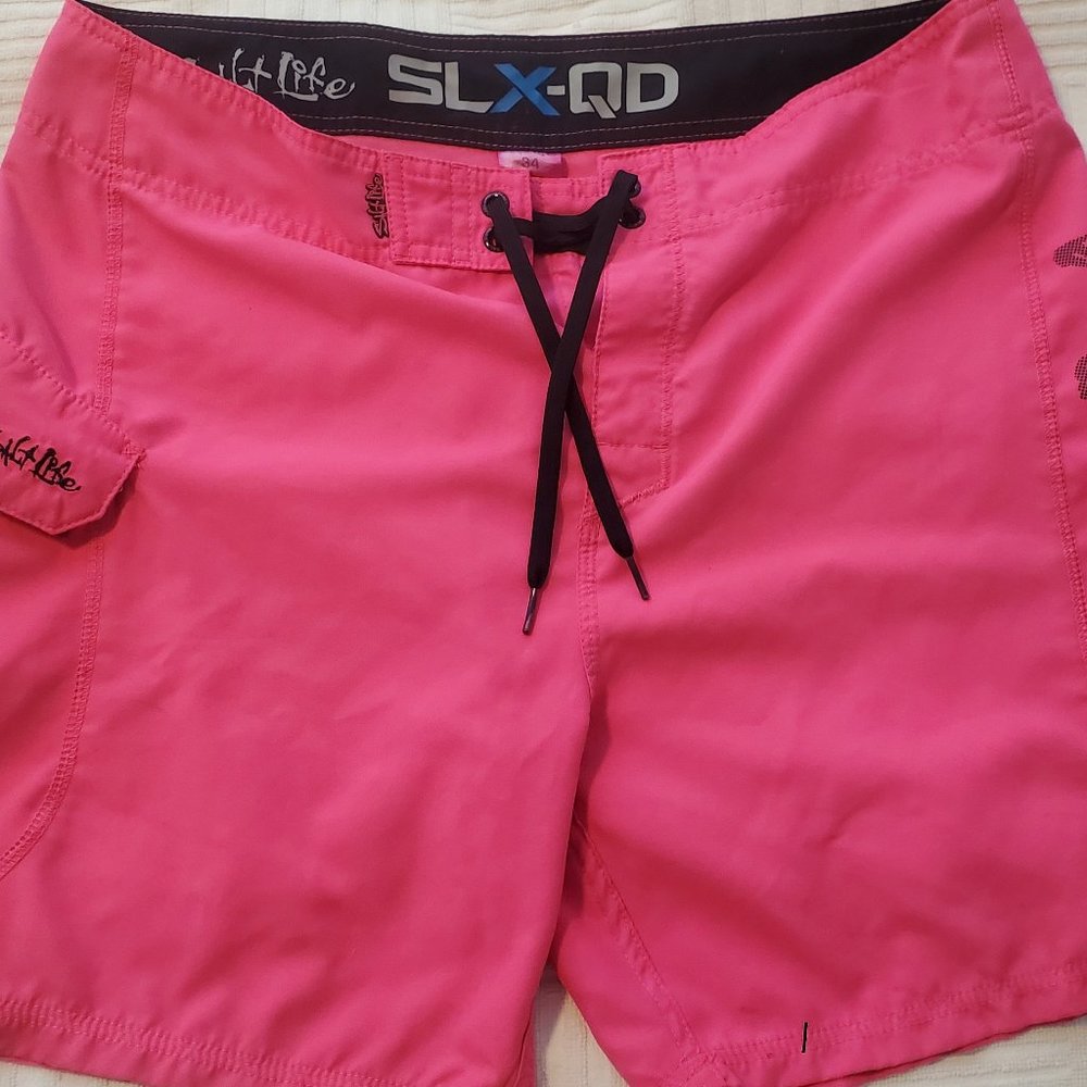Salt Life Mens boardshorts, size 34, hot pink
